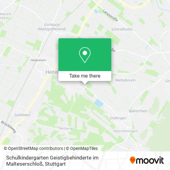 Schulkindergarten Geistigbehinderte im Malteserschloß map