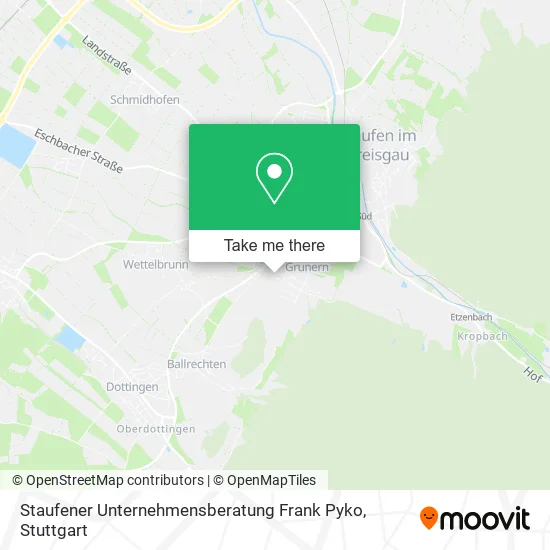 Карта Staufener Unternehmensberatung Frank Pyko