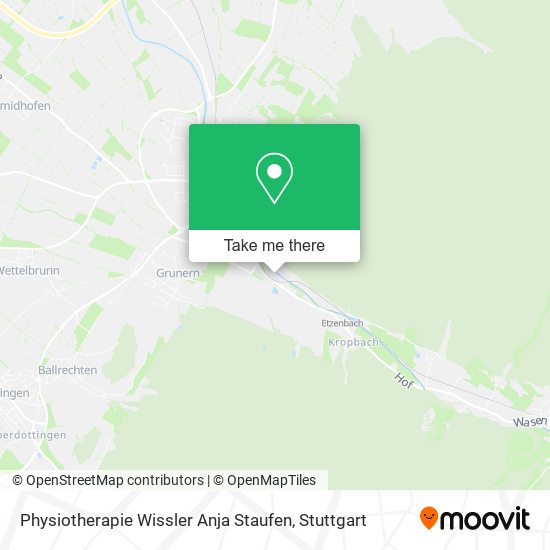 Physiotherapie Wissler Anja Staufen map