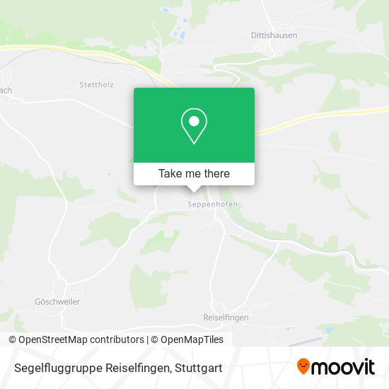 Карта Segelfluggruppe Reiselfingen