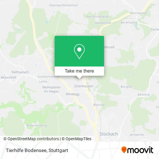 Карта Tierhilfe Bodensee