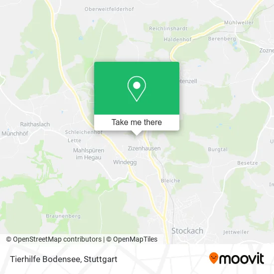 Карта Tierhilfe Bodensee