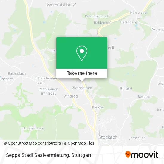 Карта Sepps Stadl Saalvermietung