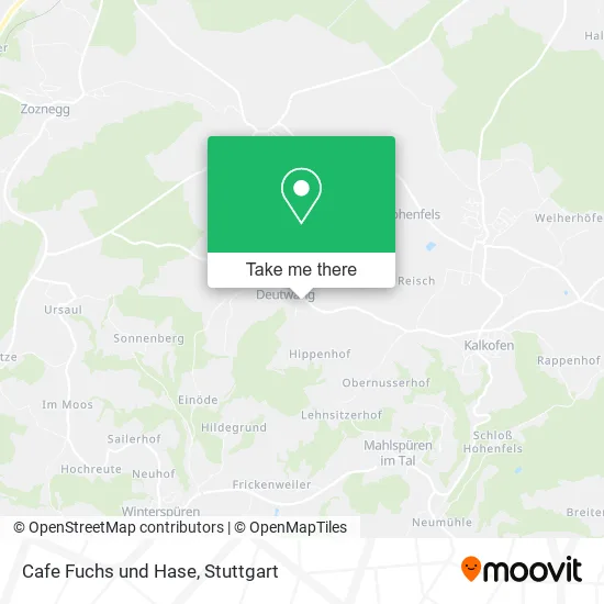 Карта Cafe Fuchs und Hase