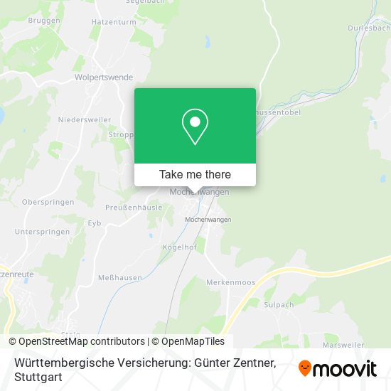 Württembergische Versicherung: Günter Zentner map