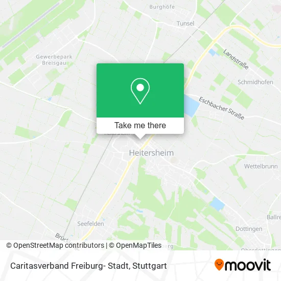 Caritasverband Freiburg- Stadt map
