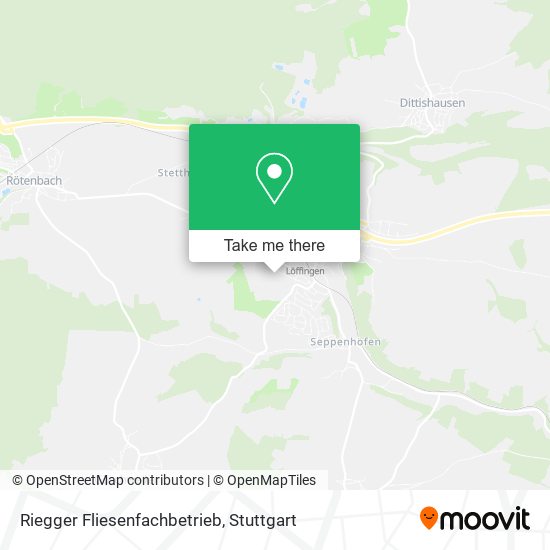 Riegger Fliesenfachbetrieb map