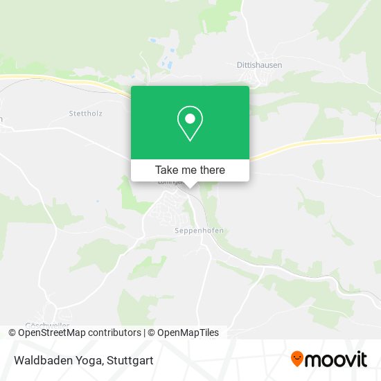 Waldbaden Yoga map