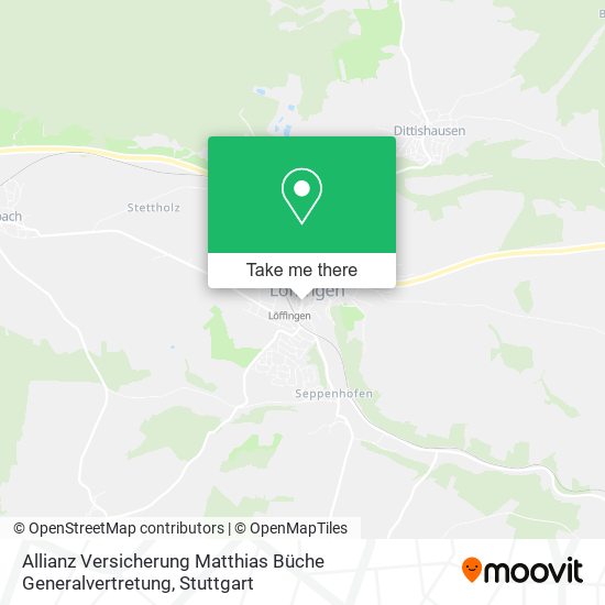 Allianz Versicherung Matthias Büche Generalvertretung map