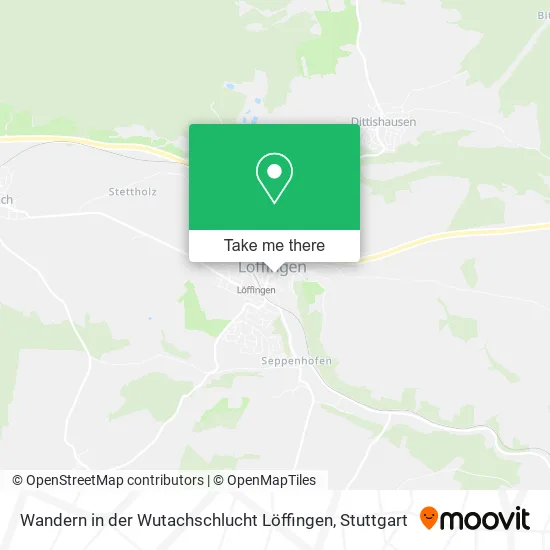 Карта Wandern in der Wutachschlucht Löffingen
