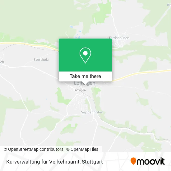 Карта Kurverwaltung für Verkehrsamt