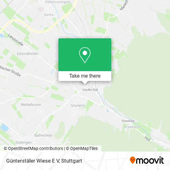 Карта Günterstäler Wiese E V