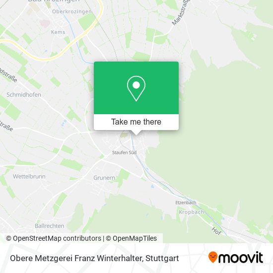 Obere Metzgerei Franz Winterhalter map