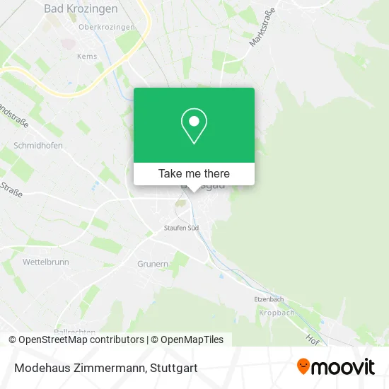 Карта Modehaus Zimmermann