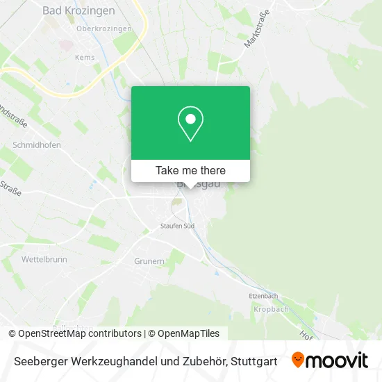 Карта Seeberger Werkzeughandel und Zubehör