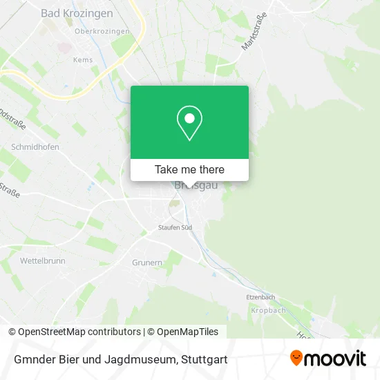 Карта Gmnder Bier und Jagdmuseum