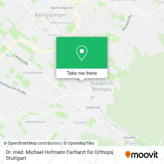 Dr. med. Michael Hofmann Facharzt für Orthopä map