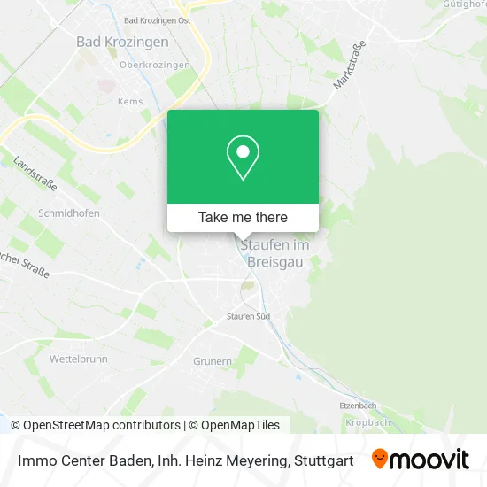 Карта Immo Center Baden, Inh. Heinz Meyering