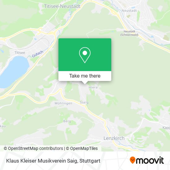 Klaus Kleiser Musikverein Saig map