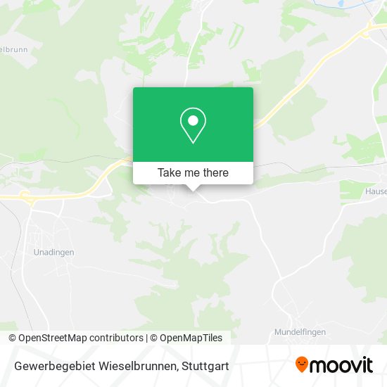 Gewerbegebiet Wieselbrunnen map