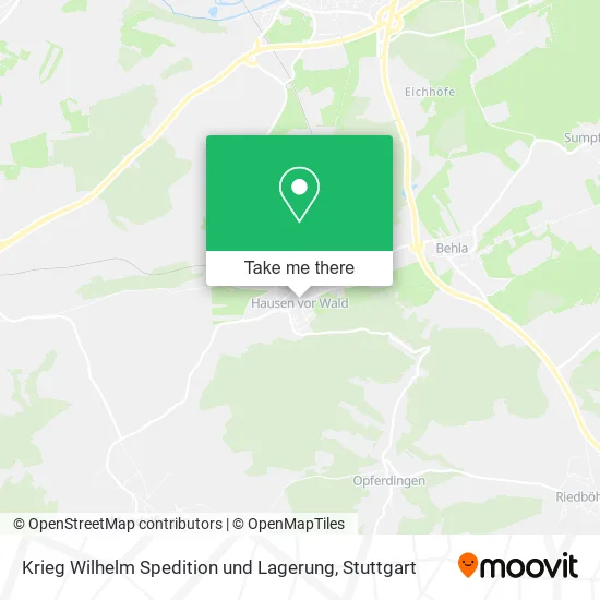 Карта Krieg Wilhelm Spedition und Lagerung