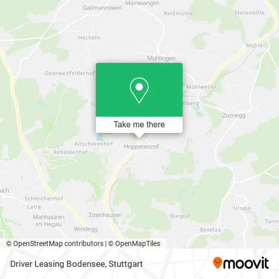 Карта Driver Leasing Bodensee