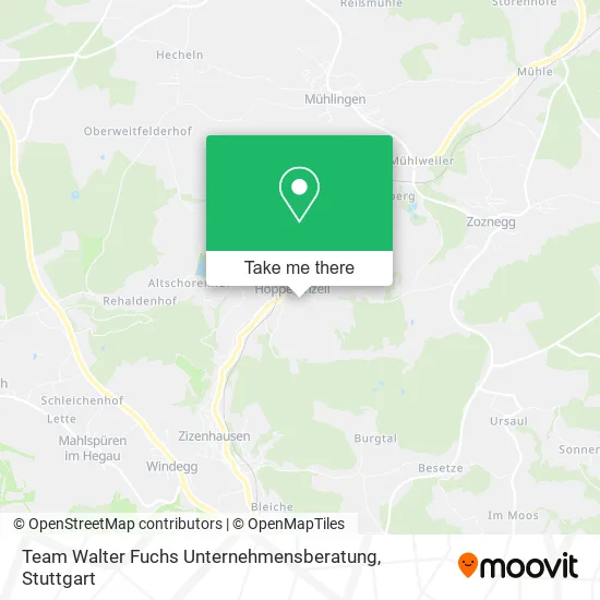 Карта Team Walter Fuchs Unternehmensberatung