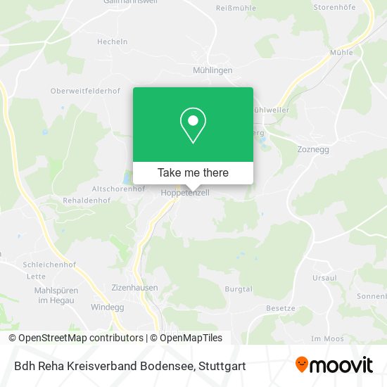 Bdh Reha Kreisverband Bodensee map