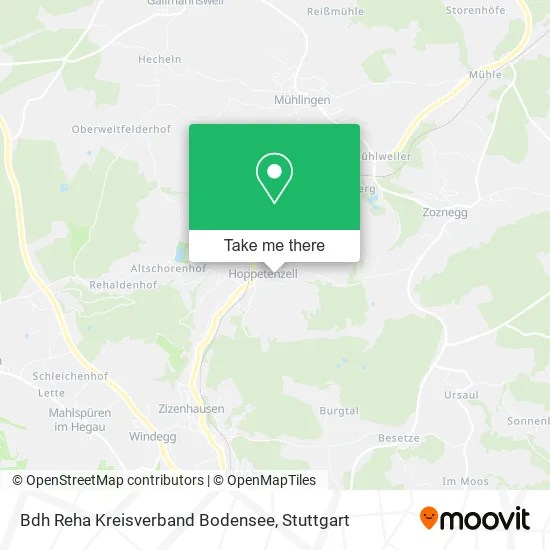 Карта Bdh Reha Kreisverband Bodensee