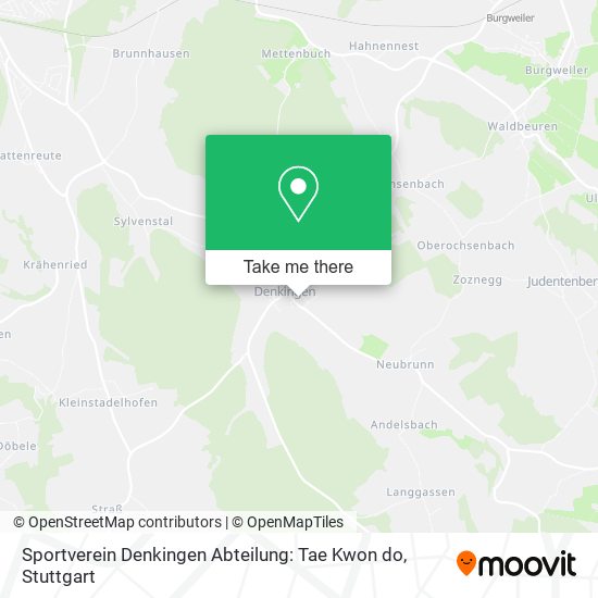 Карта Sportverein Denkingen Abteilung: Tae Kwon do