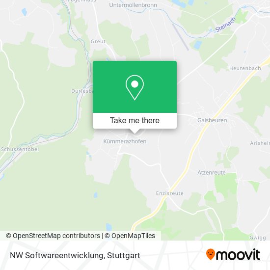 NW Softwareentwicklung map