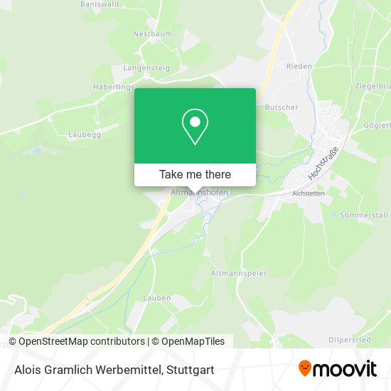 Alois Gramlich Werbemittel map