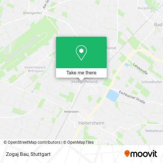 Карта Zogaj Bau