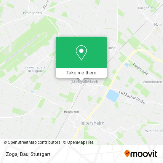 Карта Zogaj Bau