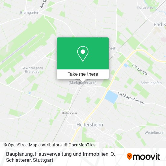Bauplanung, Hausverwaltung und Immobilien, O. Schlatterer map