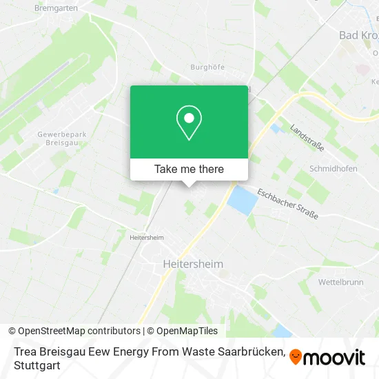 Карта Trea Breisgau Eew Energy From Waste Saarbrücken