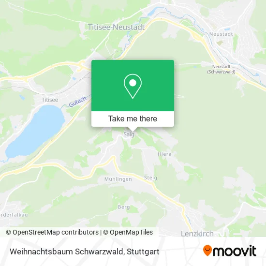 Карта Weihnachtsbaum Schwarzwald