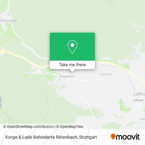 Карта Korge & Lade Behinderte Rötenbach