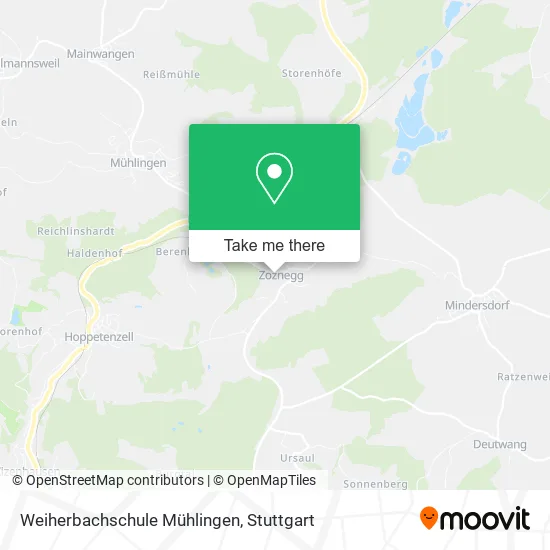 Карта Weiherbachschule Mühlingen