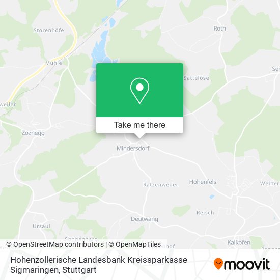 Hohenzollerische Landesbank Kreissparkasse Sigmaringen map