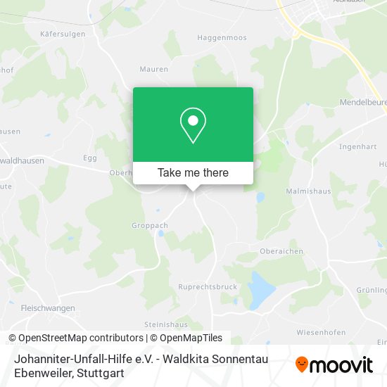 Johanniter-Unfall-Hilfe e.V. - Waldkita Sonnentau Ebenweiler map