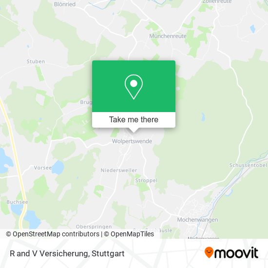 R and V Versicherung map