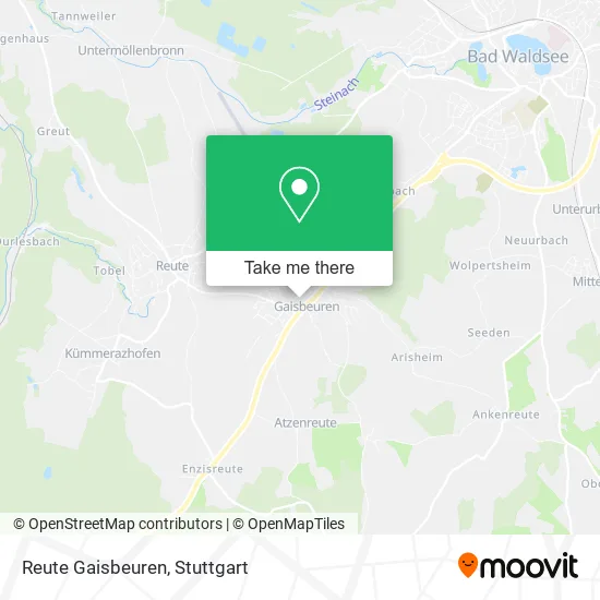 Карта Reute Gaisbeuren