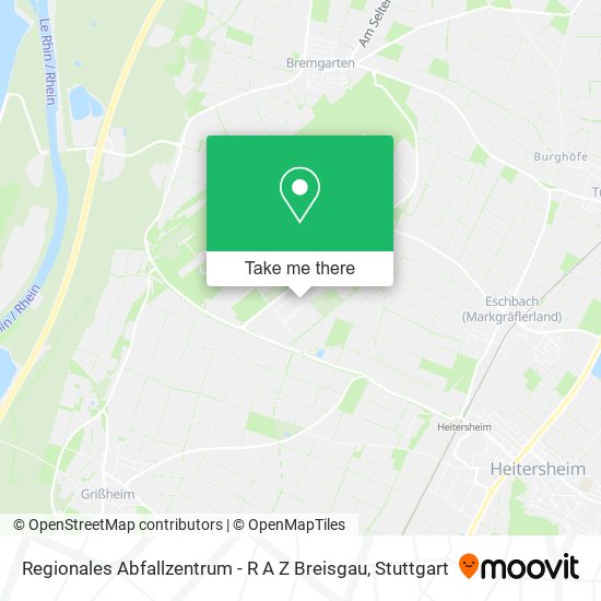 Карта Regionales Abfallzentrum - R A Z Breisgau