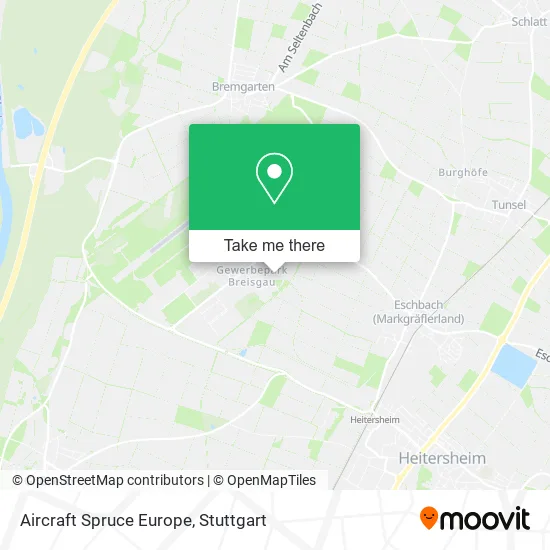Карта Aircraft Spruce Europe