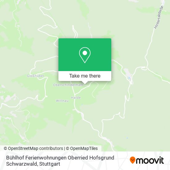 Карта Bühlhof Ferienwohnungen Oberried Hofsgrund Schwarzwald