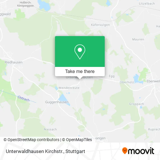 Карта Unterwaldhausen Kirchstr.