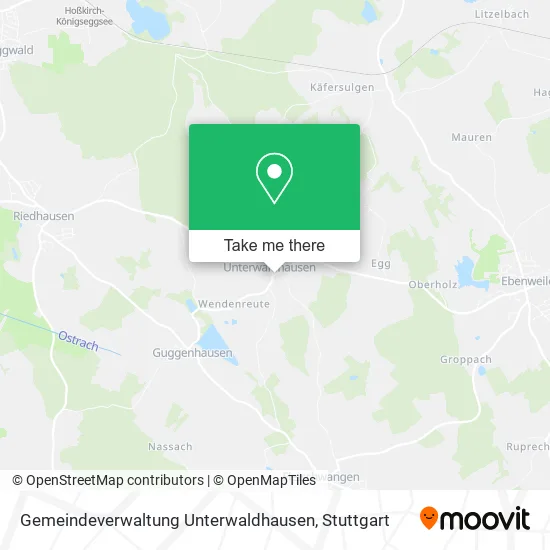 Карта Gemeindeverwaltung Unterwaldhausen
