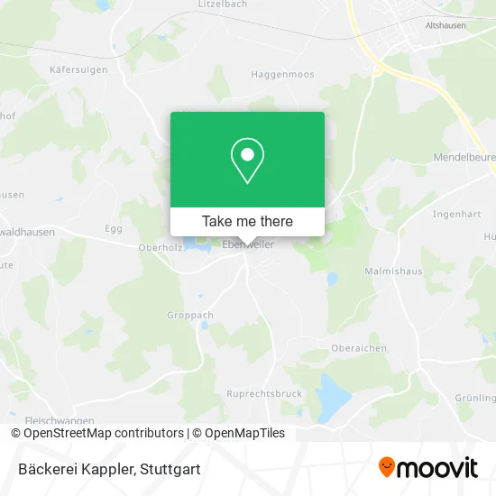 Карта Bäckerei Kappler