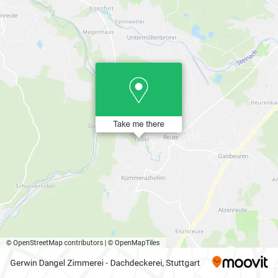 Карта Gerwin Dangel Zimmerei - Dachdeckerei
